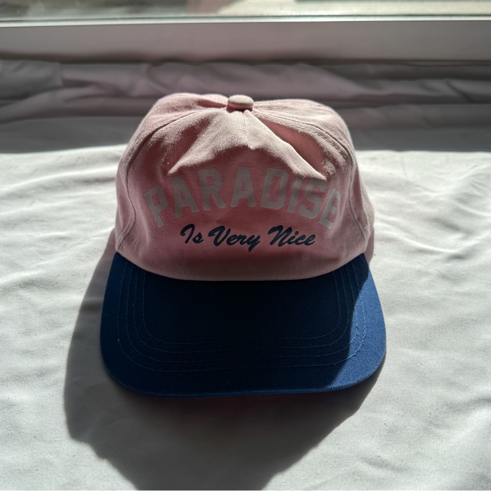 Kids Snapback Colorful Pink and Blue Hat with Text